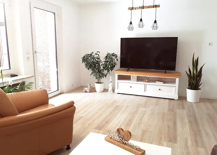 公寓 Haus Meereswind, 3xschlafzimmer Wintergarten Garten Badewanne 埃森斯